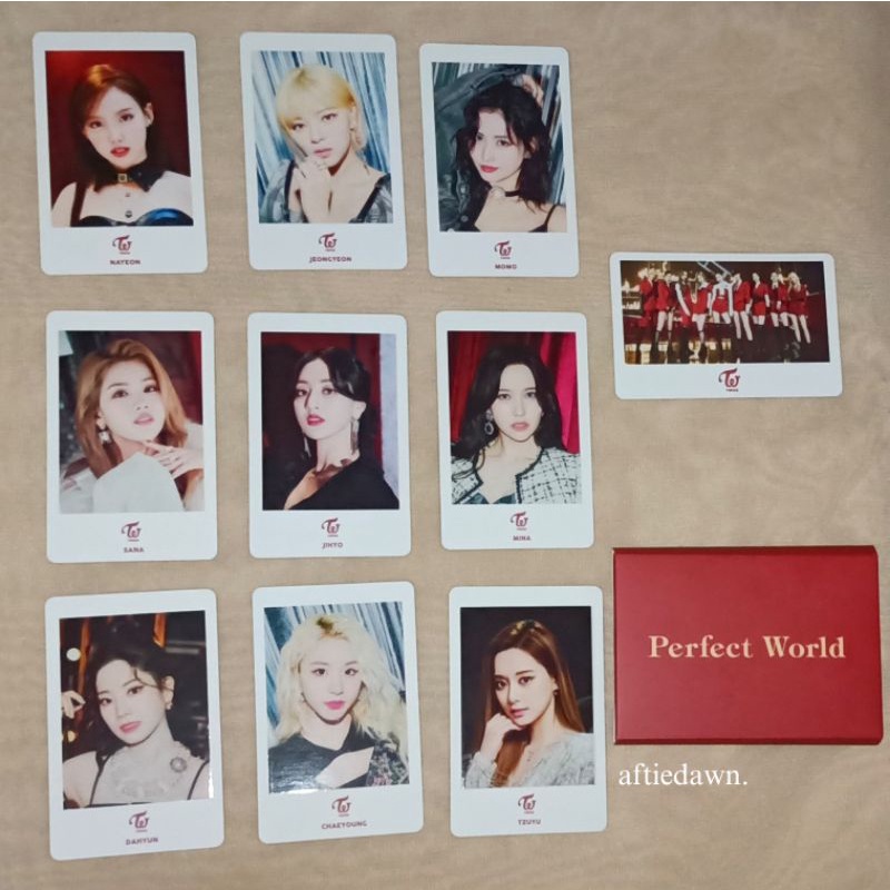 Ready TWICE Perfect World MD — Photocard Set PC Pola Japan Event Polaroid (freebies ✅)