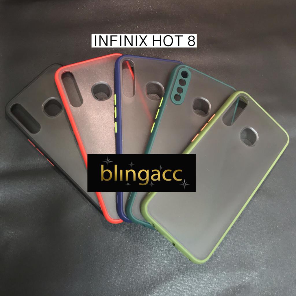 Case Hybrid Matte Fuze Infinix Smart HD 2021 4 Note 7 Lite Hot 8 Hot 9 Play Hot 10 Play Hot 9 Note 11 PRO INFINIX NOTE 11 NFC