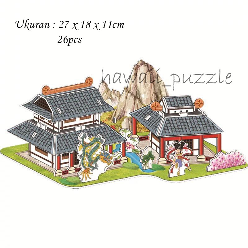 PUZZLE 3D FOAM ukuran Besar NE ZHA / Mainan Edukasi Anak Puzzle 3D