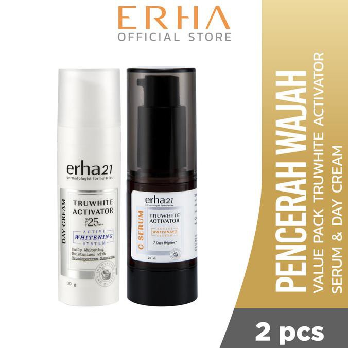 Termurah Erha Value Pack Truwhite Serum & Day Cream - Paket Pencerah Wajah