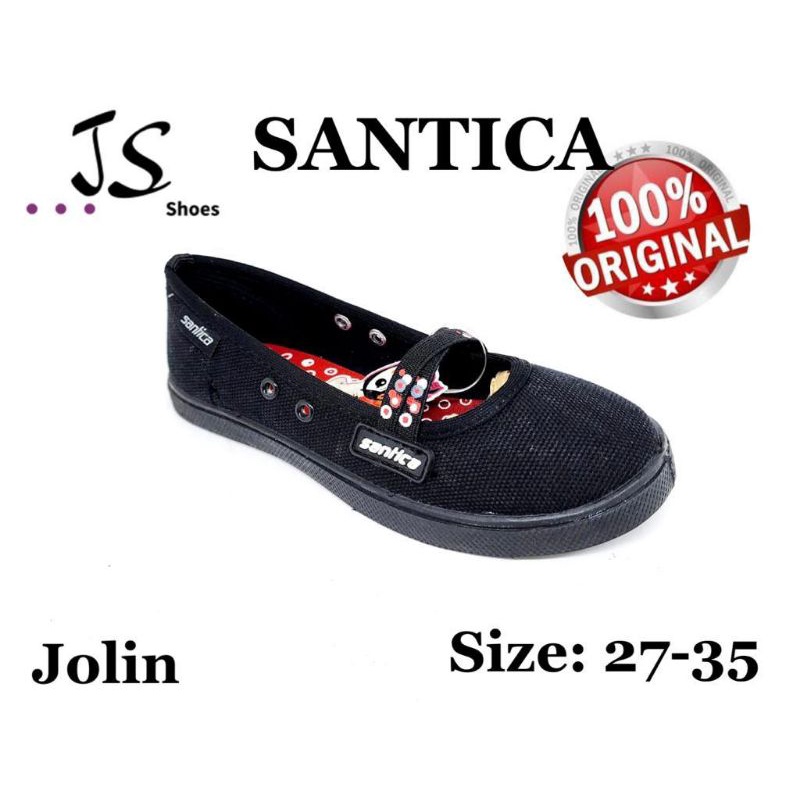 SANTICA JOLIN - SEPATU FLAT SEPATU SEKOLAH ANAK CEWEK MERK SANTICA ORIGINAL