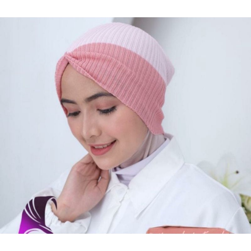 BANDANA KERUT HIJAB RAJUT PREMIUM QUALITY