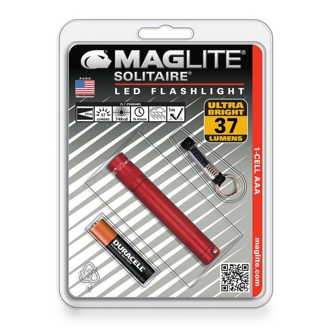 Promo Awal tahun maglite senter kecil led solitaire hangpack sj3a036 - merah Cuci Gudang Awal Tahun