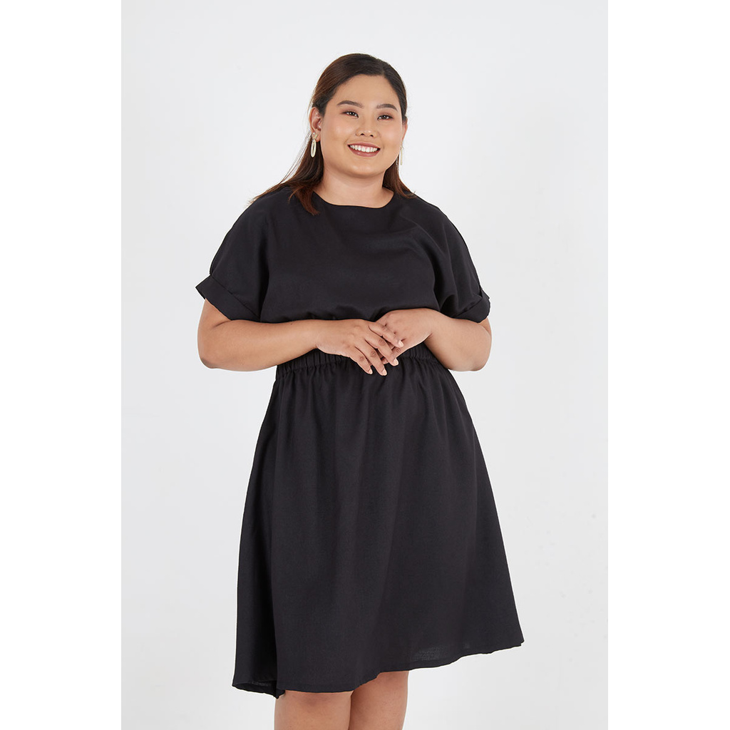 Sorabel - Gyewa Textured Dress Big Size Jumbo