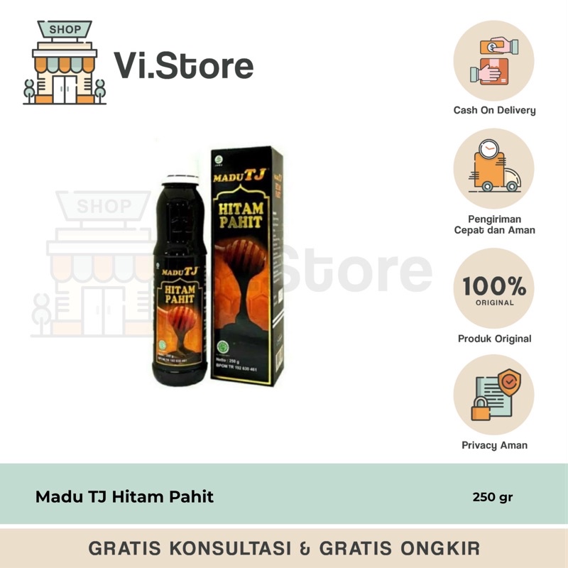 Madu TJ Hitam Pahit 250gram