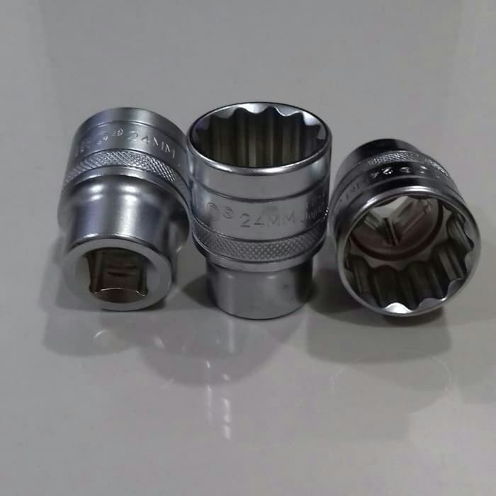 Mata Kunci Sock Shock 1/2" 24mm 12PT Tekiro @1pcs