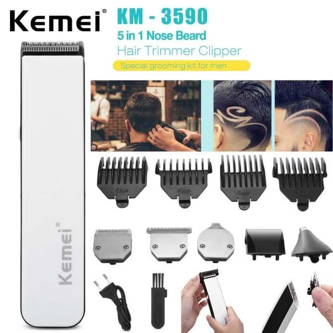 Kemei KM-3590 Alat Cukur Rambut Kumis Jenggot