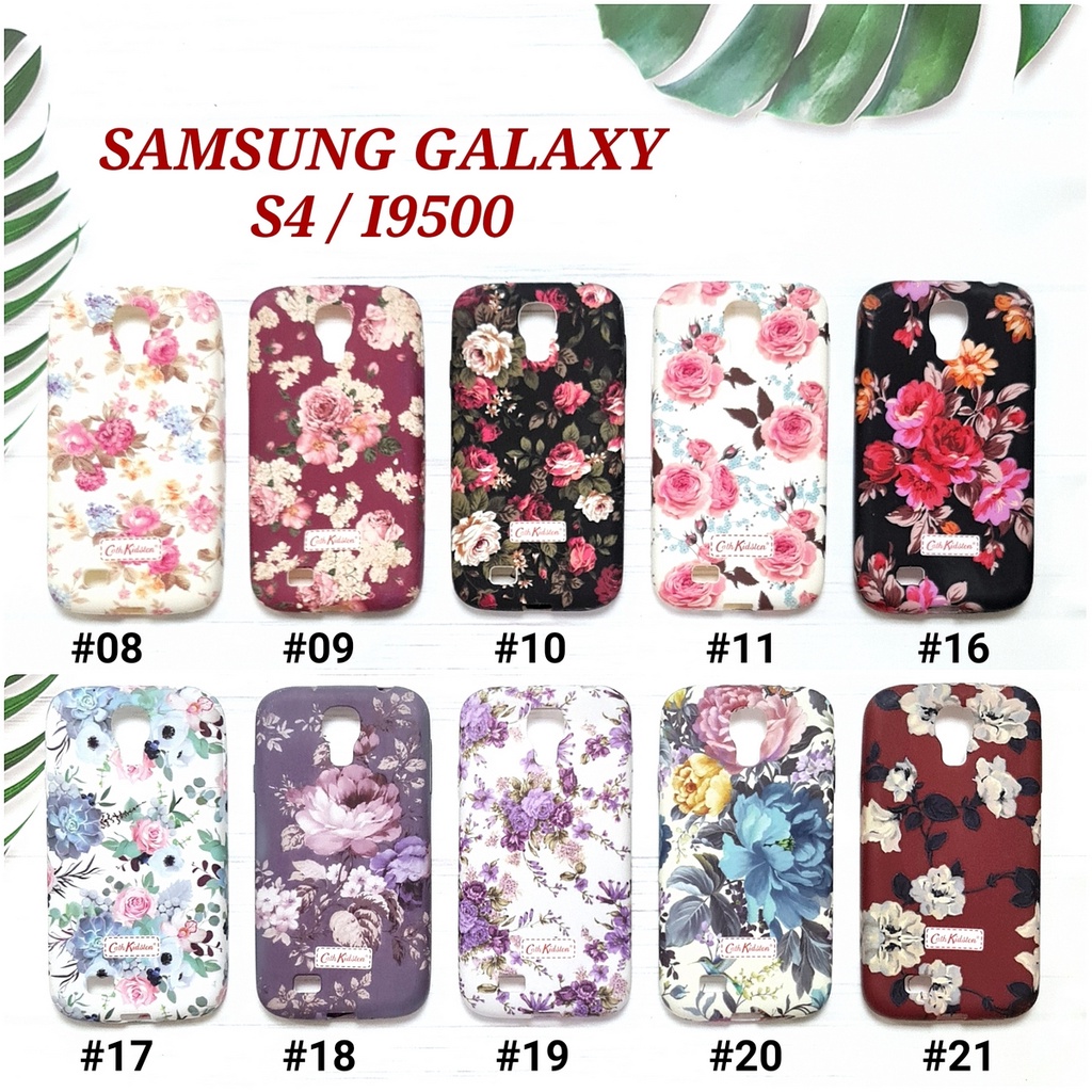 SAMSUNG GALAXY S4 I9500 S5 G900 S6 EDGE S7 S7 FLAT S7 EDGE S8 S8 PLUS S9 S9 PLUS S10 S10E | CK FLOWER Soft Case Glow In The Dark