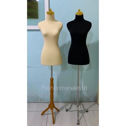 Patung Manekin Wanita Dress Lapis Busa 1 Set Dengan Kaki Tiang - Patung Baju Cewek Kebaya Gamis Dres