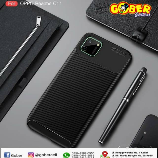 Softcase Silikon Realme C11 Model Fast Focus Kondom Hp Warna Hitam Shopee Indonesia