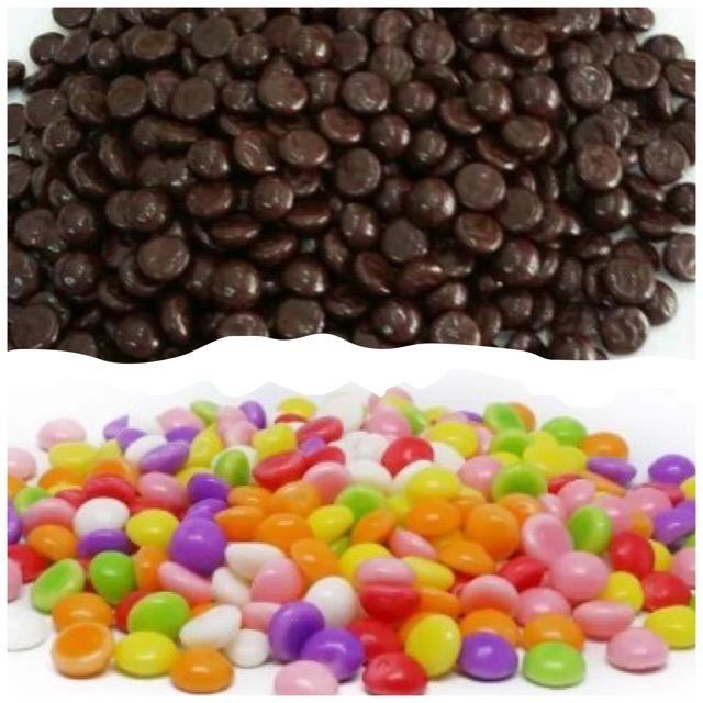 

REPACK 100GRAM ,250GRAM CHOCO CHIP LAGIE DARK & RAINBOW /CHOCOCHIP