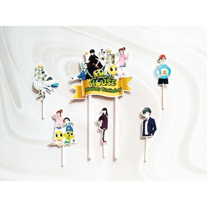 topper toper hiasan tusukan kue cake ulang tahin happy birthday karakter shinbi's shinbi house The H