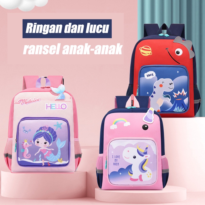 Tas Ransel Sekolah Anak Perempuan Karakter Unicorn Mermaid  tas sekolah anak perempuan tas sekolah u