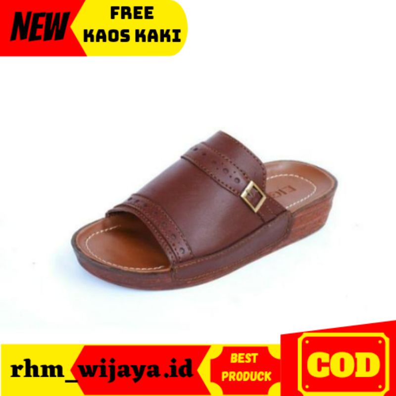 Sandal Indian Pria Dewasa Terlaris Cowok Bapak Slide Terlaris Murah Laki Kulit 2021