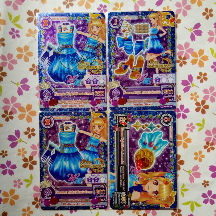 aikatsu cp set season 2 versi 4 summer night miracle mikuru