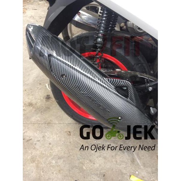 Tutup Cover Knalpot Nmax Carbon Yamaha N-max|nmax|knalpot racing|