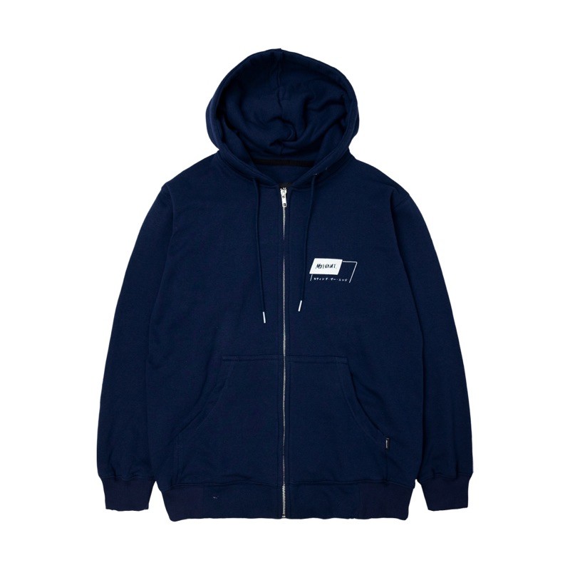 MZH DELGADO NAVY - JAKET ZIPPER HOODIE