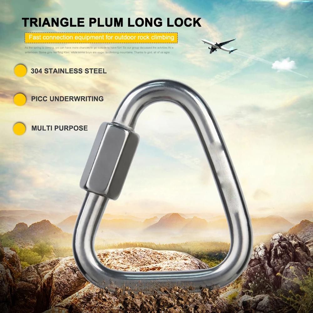 NICKOLAS1 Safety Sambungan Kunci Lock Gesper Alat Panjat Tebing Gunung304Stainless Steel Kait Gunung Gesper Panjat