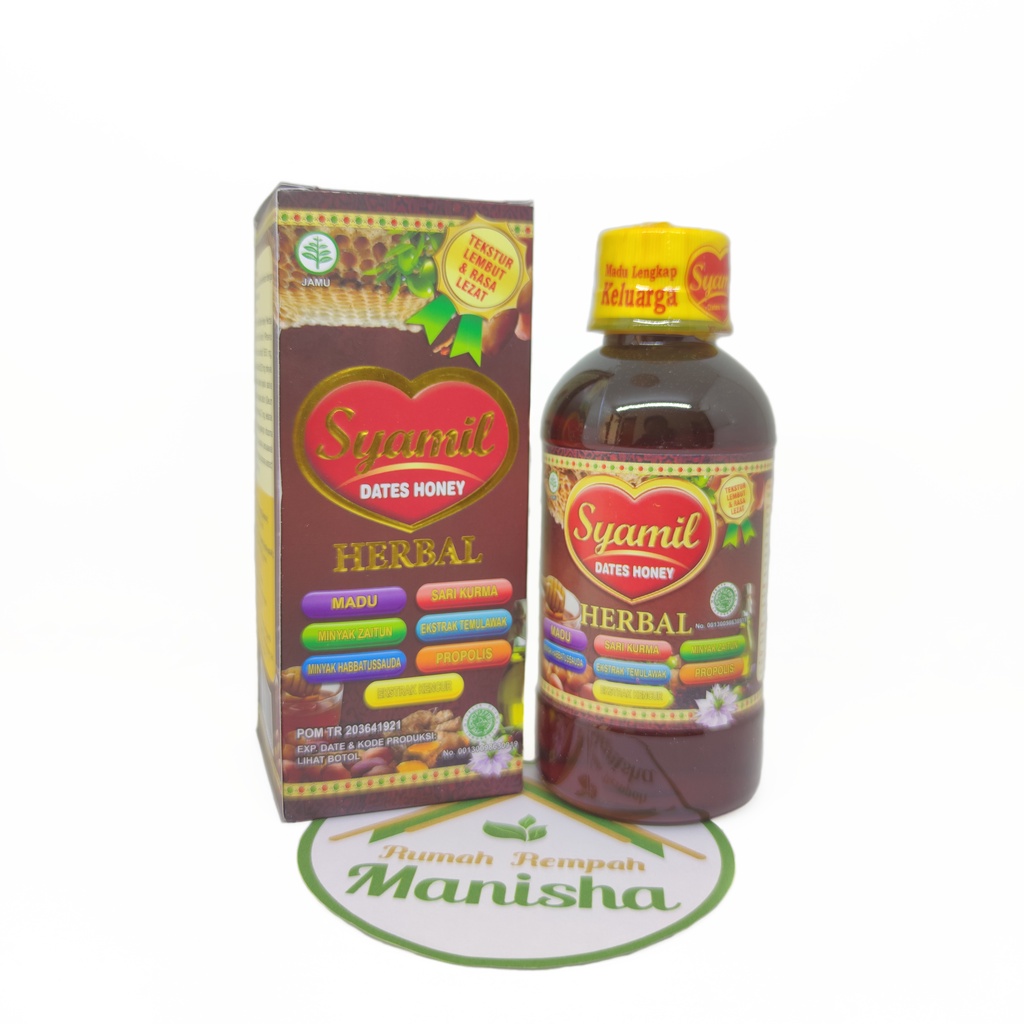 Syamil Family Dates Honey Herbal Madu Lengkap Keluarga 200ml