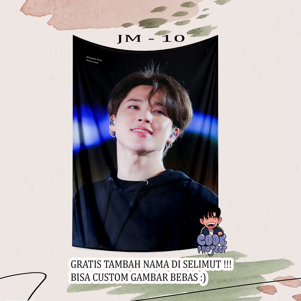 jimin bts - member bts jimin - selimut custom jimin - selimut kpop bts jimin - koleksi selimut BTS J