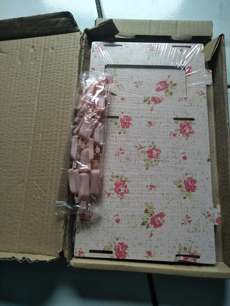 Bdp012 - Rak Kosmetik Bahan Kayu Desktop Storage Cermin Make Up Kuas