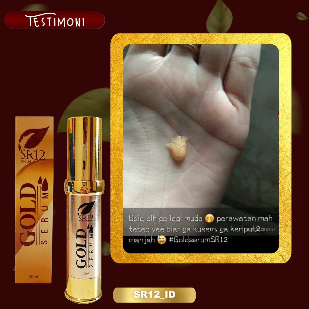 GOLD SERUM SR12 / SERUM COLLAGEN PENCERAH WAJAH