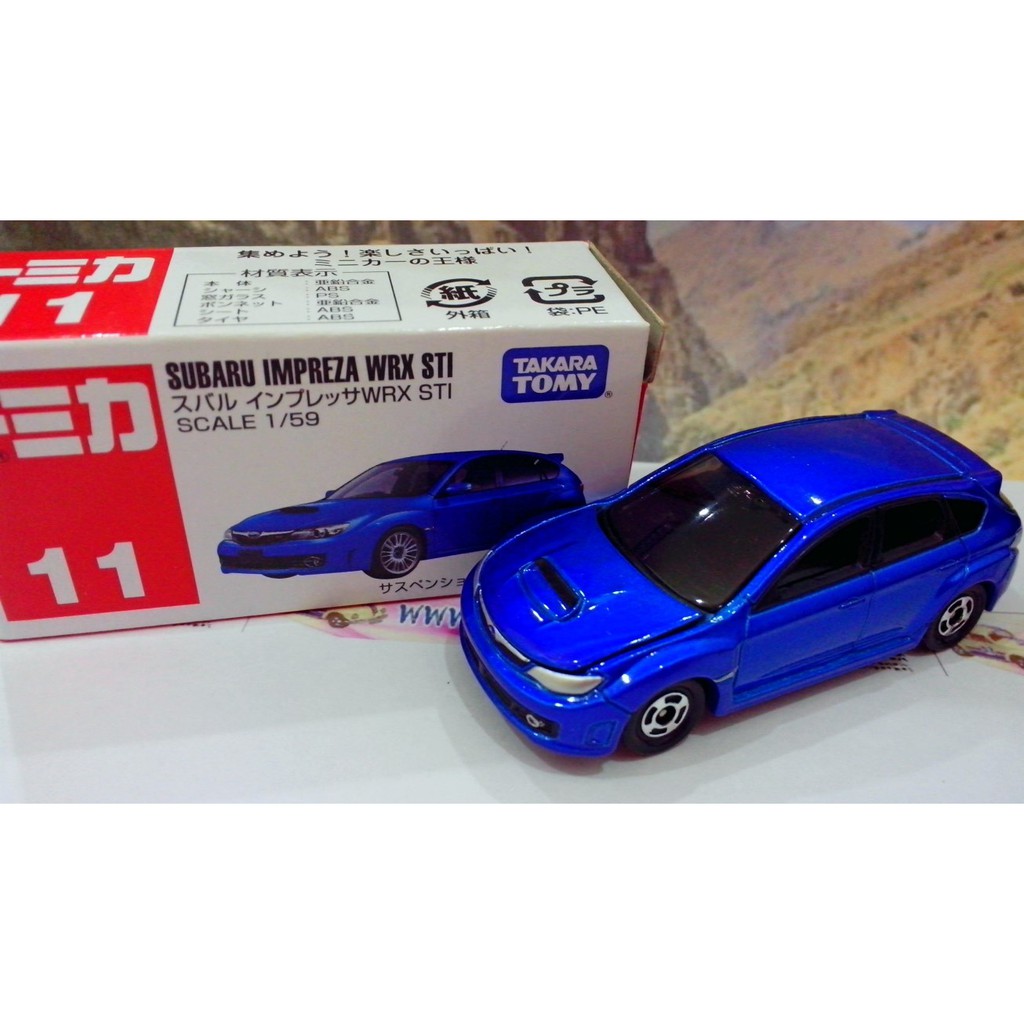 TOMICA 11 SUBARU IMPRENZA WRX STI