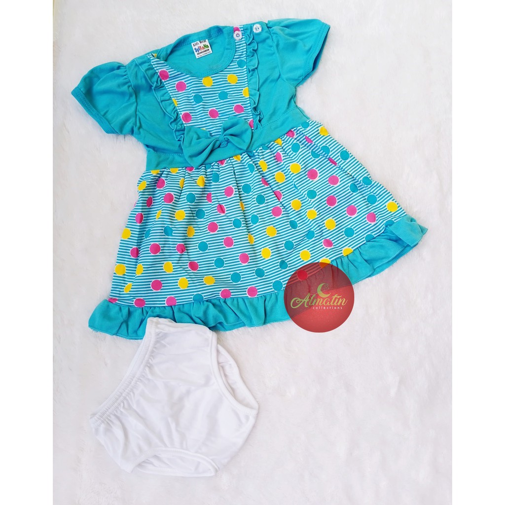 Setelan Baju Bayi Perempuan 3-18 Bulan / Dres Bayi Lucu