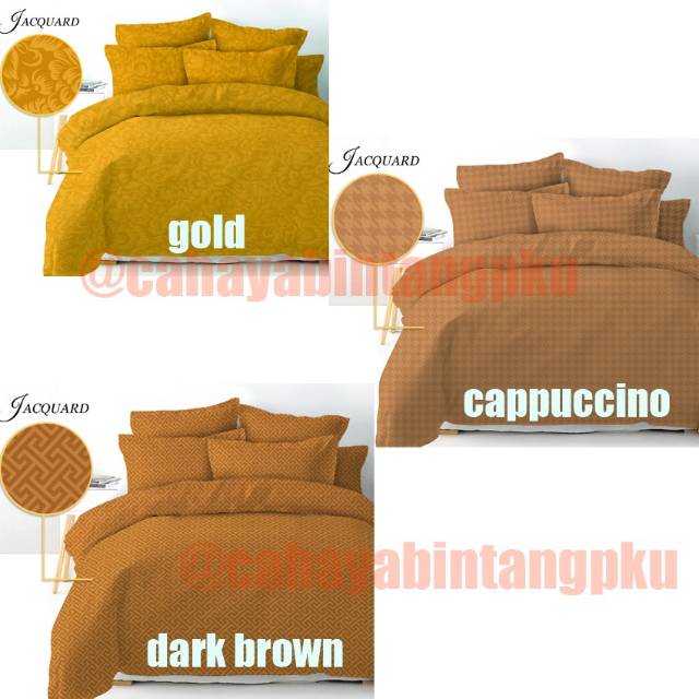 Sprei Jaquard Polos warna Emboss Vito King 180x200 Single 120x200 Murah Red Pink Brown Blue Maroon