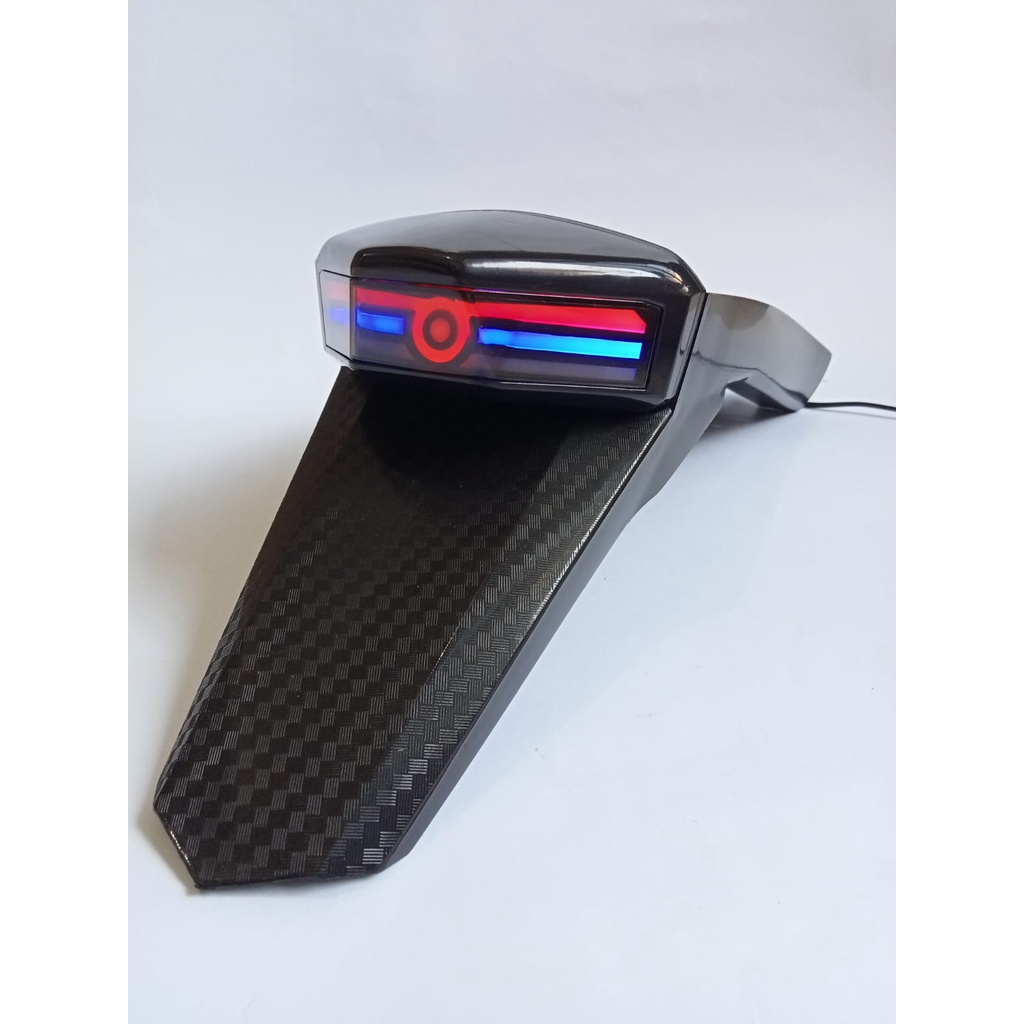 SPAKBOR BELAKANG PLUS LAMPU LED 3IN1 SENJA, STOP DAN SEIN UNTUK JENIS MOTOR KLX / D-TRACKER SERIES