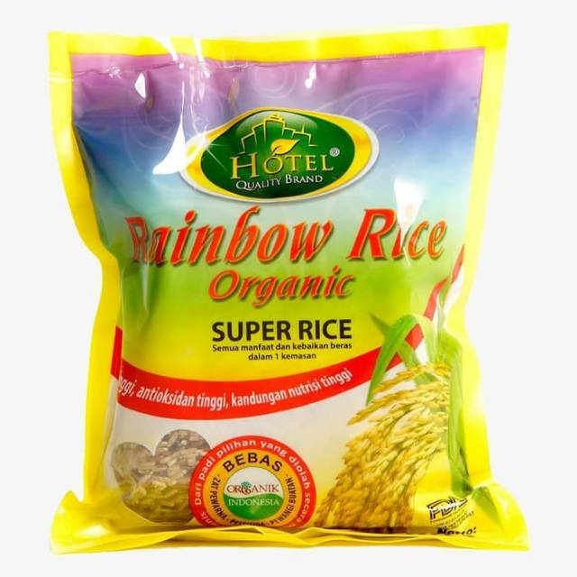 

Beras Organik Rainbow Rice Organic Super Rice Hotel Quality Brand 800 gr