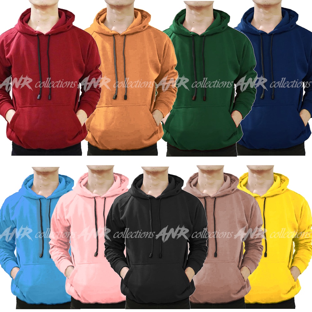 Hoodie Polos Pria - Jaket Hoodie Jumper Polos - Bahan Fleece