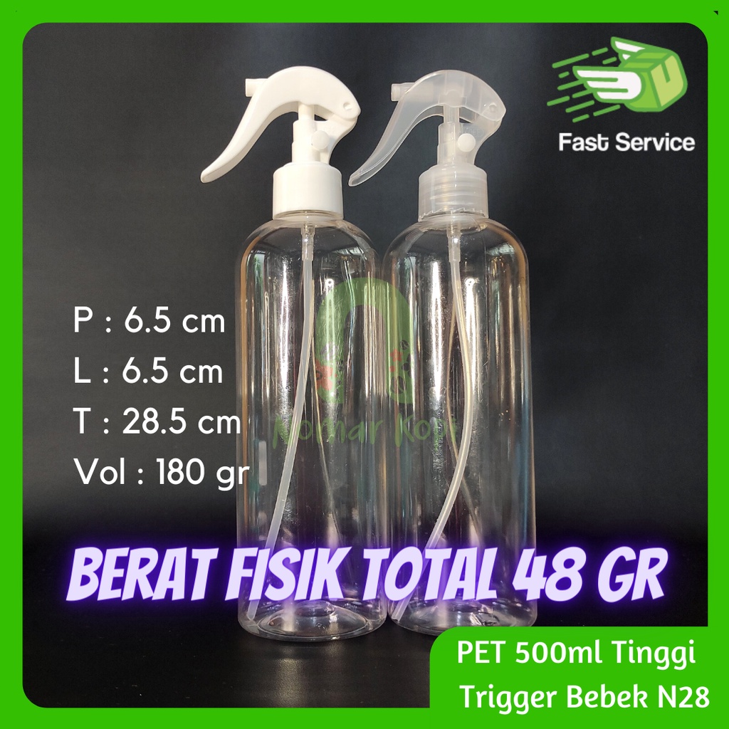 BOTOL 1 LITER HDPE TRIGGER BEBEK SPRAY TEBAL SERBAGUNA SANITIZER