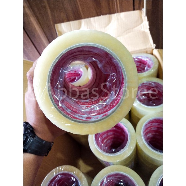 LAKBAN LUCKY TAPE 1 DUS 48MM × 100 YARD 48 MICRON 72 ROLL