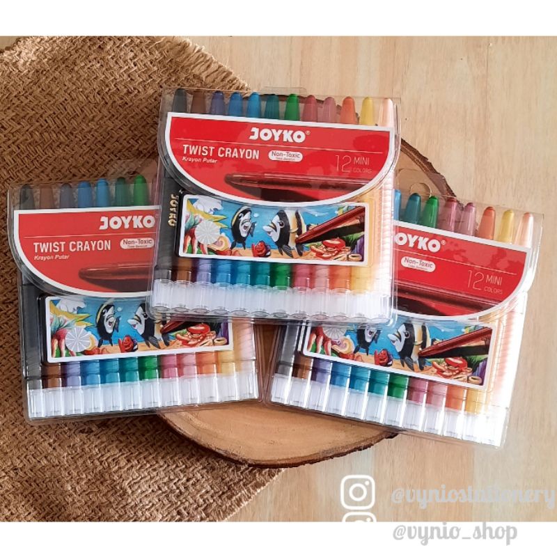 

TWIST CRAYON PUTAR JOYKO TWCR-12 MINI 12 WARNA