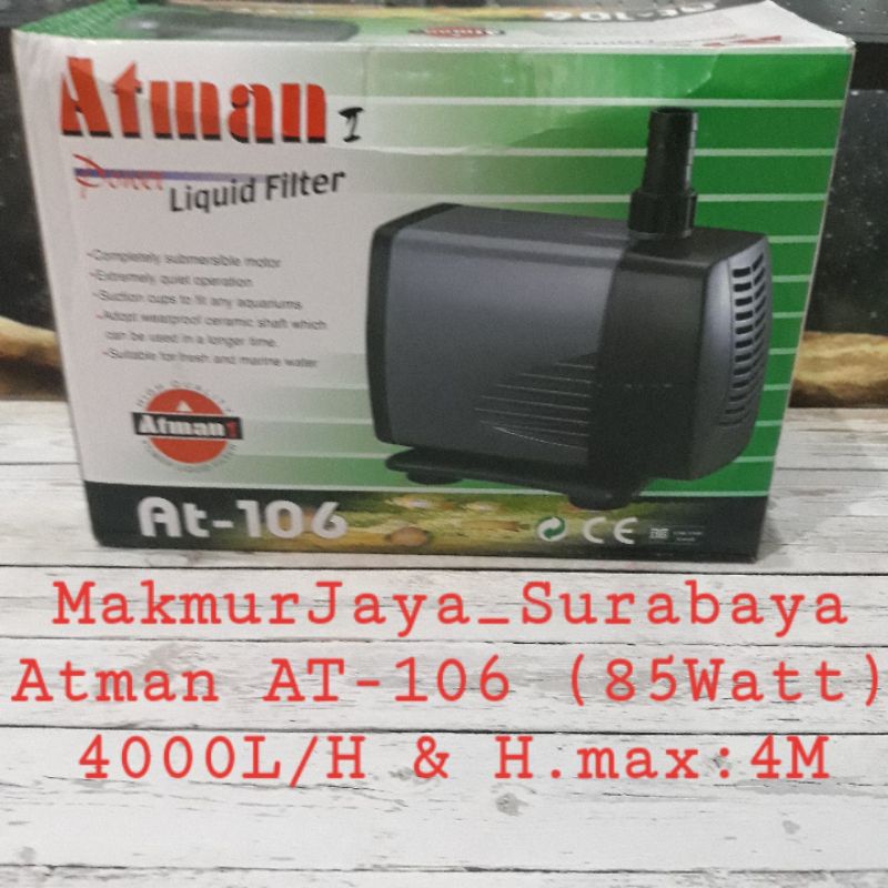 Atman AT-106 Pompa Celup Kolam/ Aquarium Submersible Water Pump