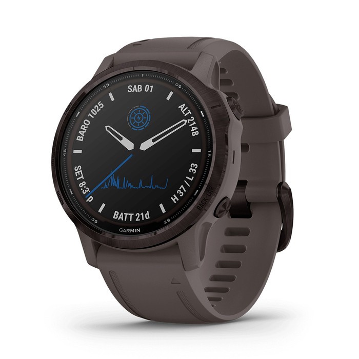 Garmin Fenix 6S Pro Solar Amethyst / Purple with Shale Band Original & Garansi