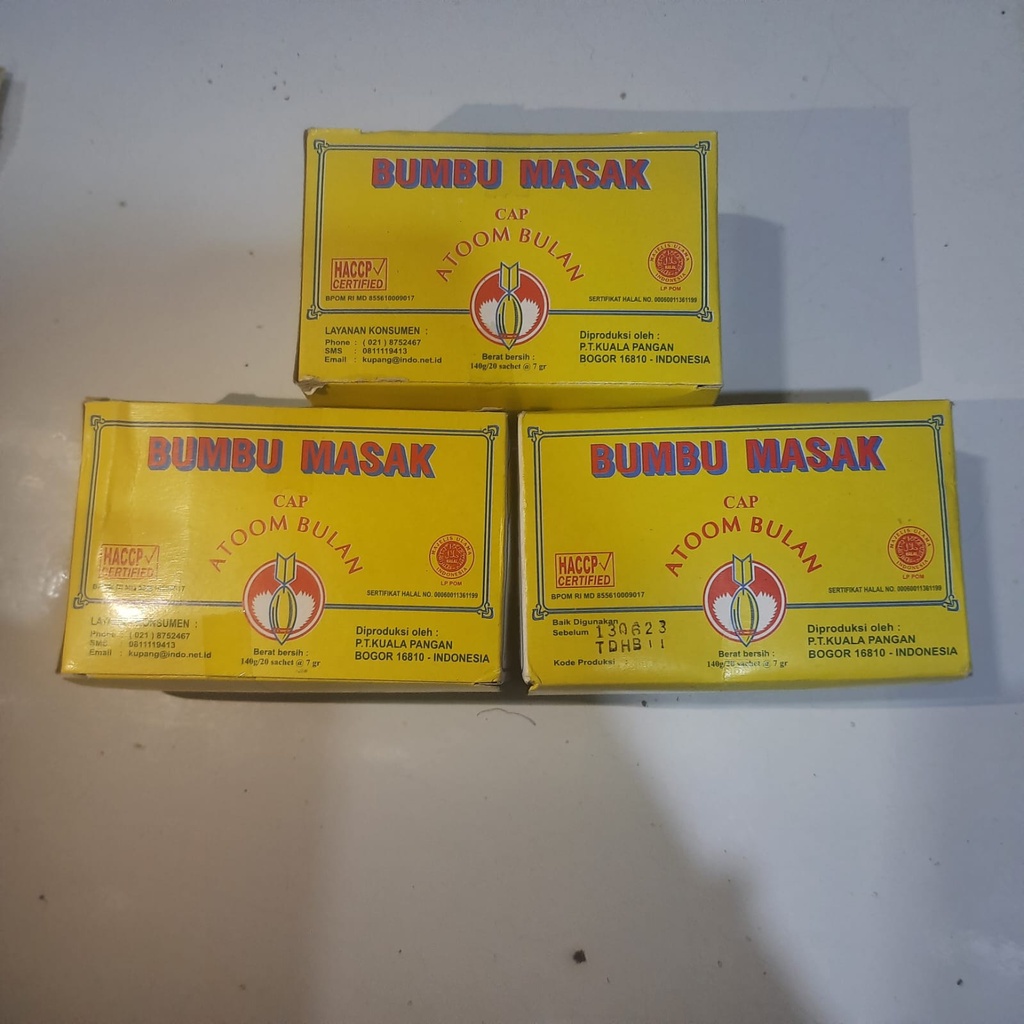 

Bumbu Masak Atoom Bulan 1 Pack