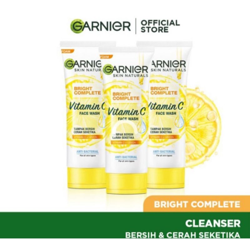 Jual sabun wajah Garnier kuning atau pink 100ml Shopee Indonesia