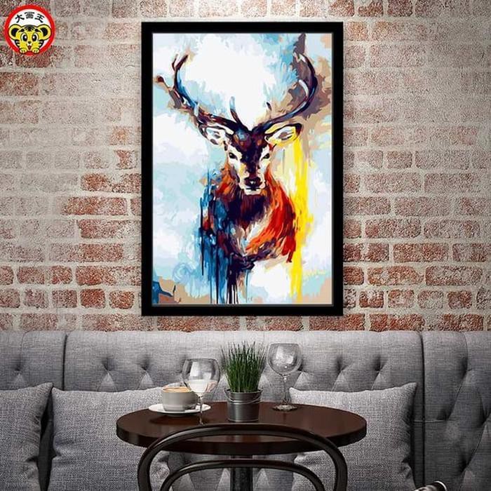 

Unik Mewarnai Gambar painting by numbers art paint by number Soul Deer pe Diskon
