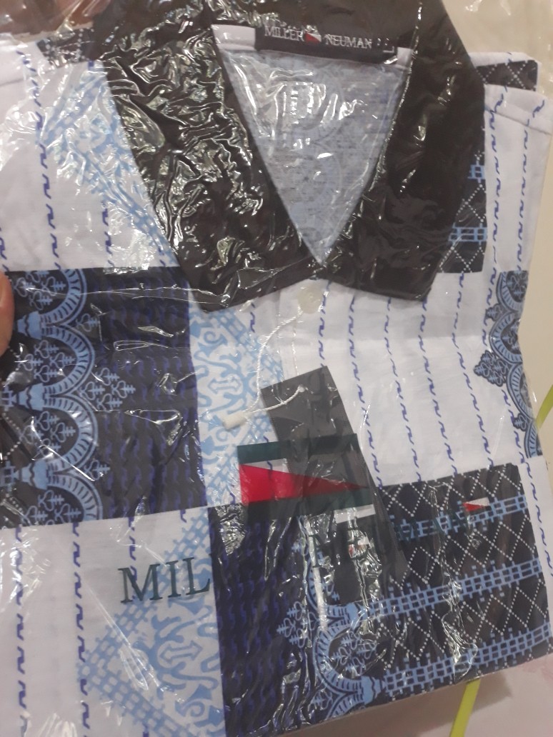 Miller Neuman Kaos Kerah Pria Bapak Dewasa Bahan Katun Berkantong Mn-101