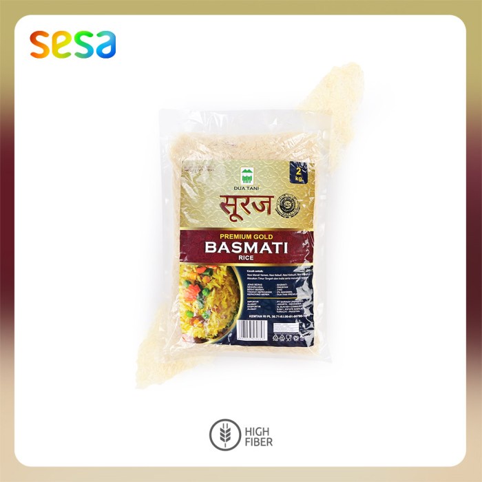 

gr20111r Dua Tani Beras Basmati Premium Gold 2Kg Sv012Ss