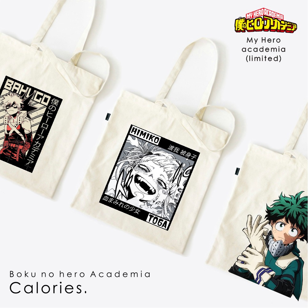 Totebag My hero academia BNHA Midoriya Todoroki Bakugou toga himiko syg #TOMH