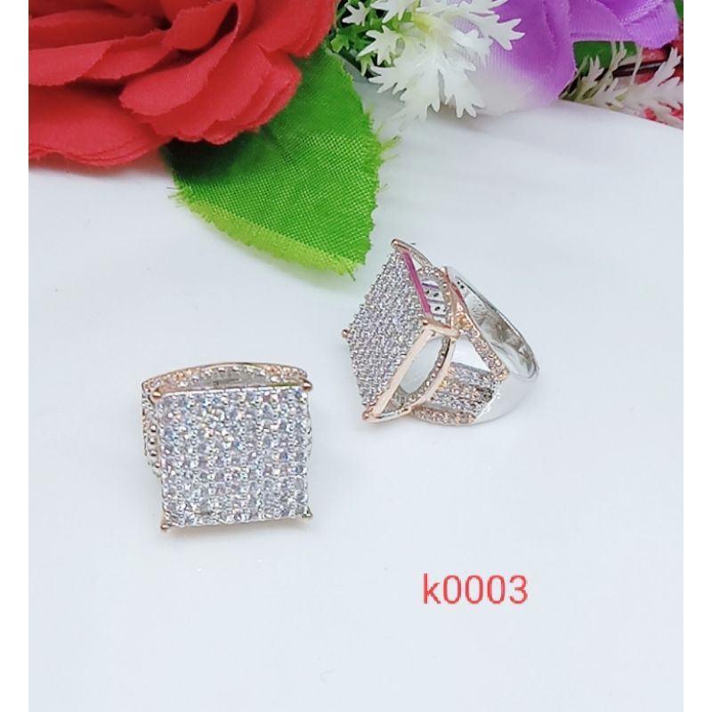 Cincin kombinasi permata full k0003.0004