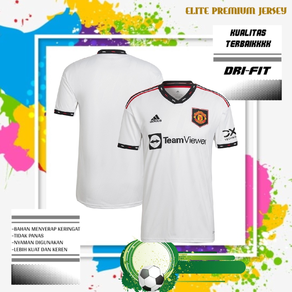 JERSEY BOLA MU AWAY 2022/2023 GRADE ORI PREMIUM QUALITY | BAJU SEPAK BOLA MU AWAY TERBARU