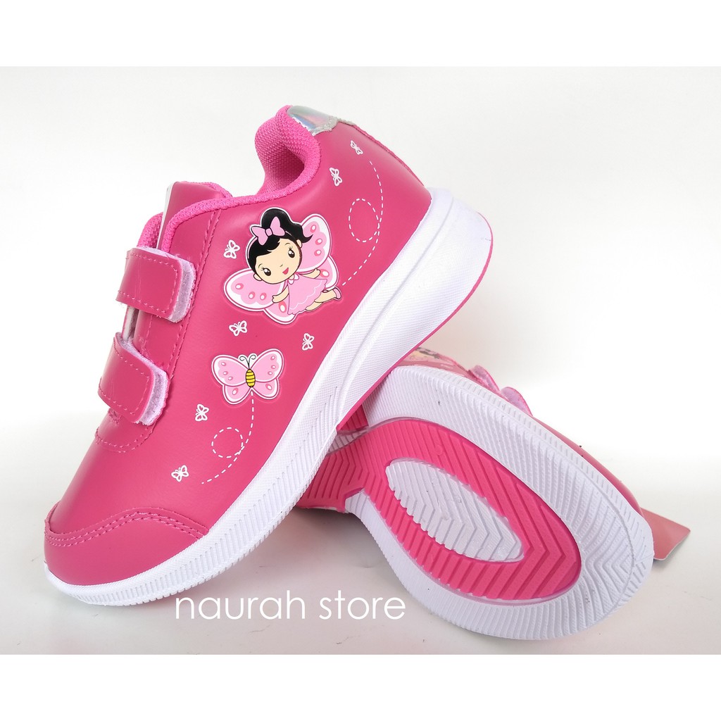 SEPATU ANAK ANDO TINLEY &amp; LILY FLY VELCRO KARAKTER ORIGINAL PEREKAT KUALITAS IMPORT SEKOLAH TK SD