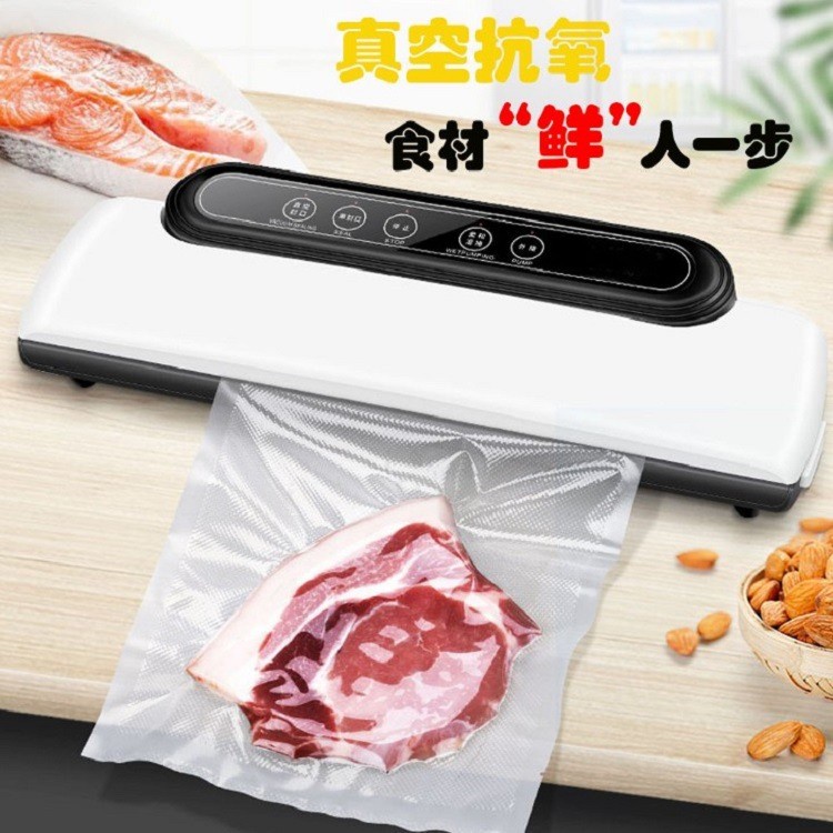 Pompa Vacuum Sealer Makanan Food Packing Machine - DTM-600 - Black White