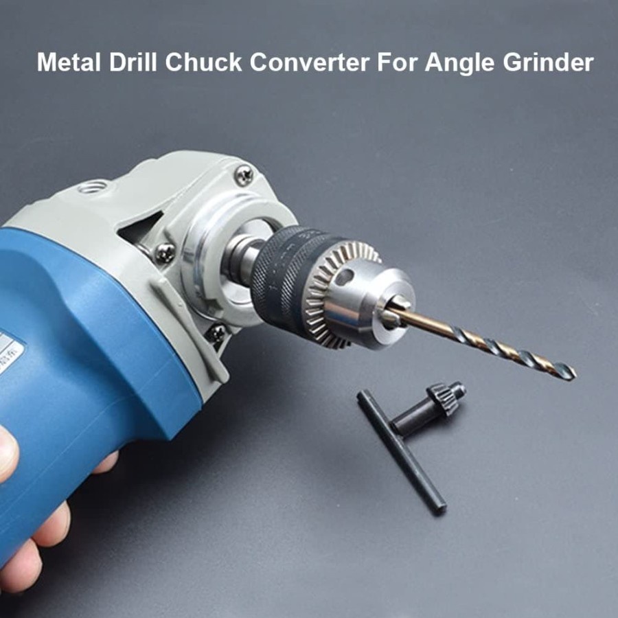 Kepala Bor 10 mm Untuk Mesin Gerinda 4inch Arbor M10 Drat Drill Chuck Grinder 4&quot; 4 inch 1.5 - 10mm cocok untuk Adaptor Dinamo