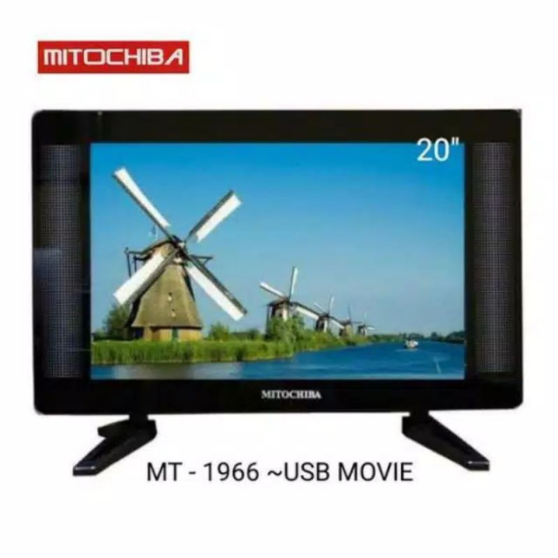 Mitochiba MT-1966. LED TV Support USB MOVIE. Baru&Bergaransi