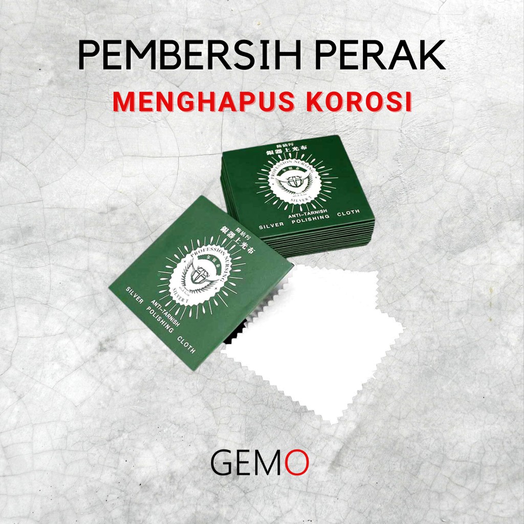 Kain Lap Pembersih Perhiasan Perak Murah dengan Khasiat Anti Korosi / Karat